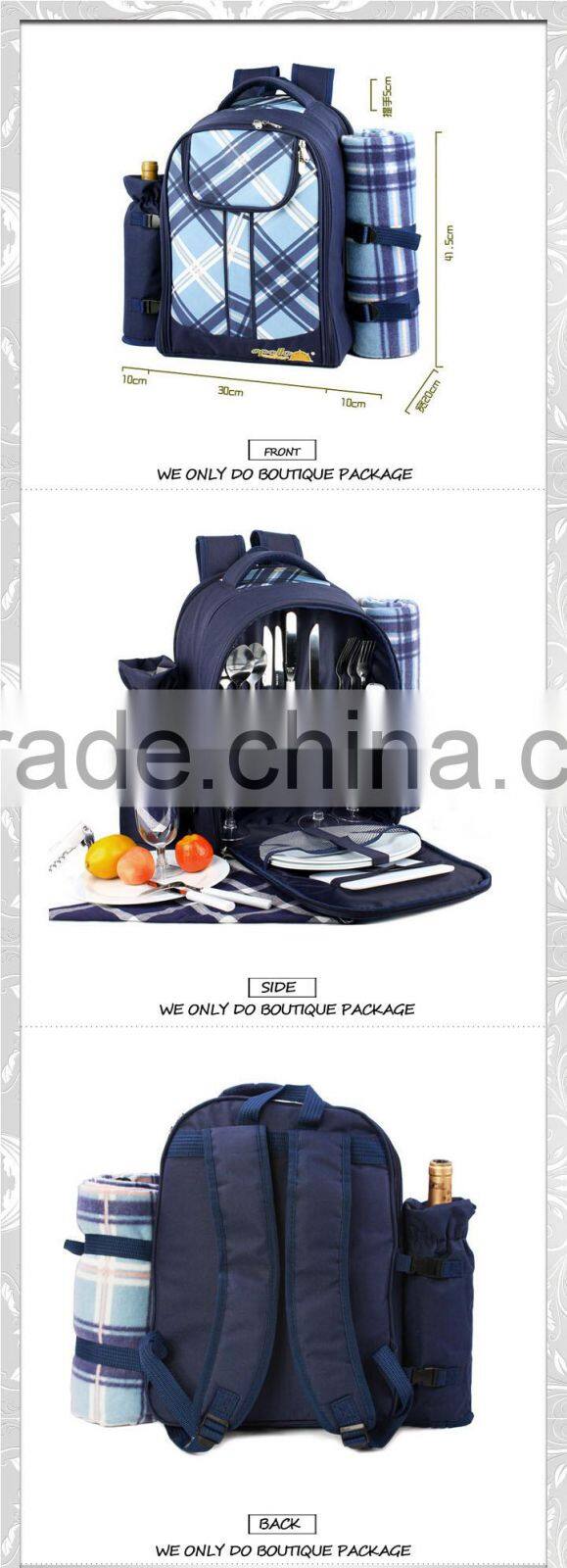 Backpack Picnic Bag Set for Four Person