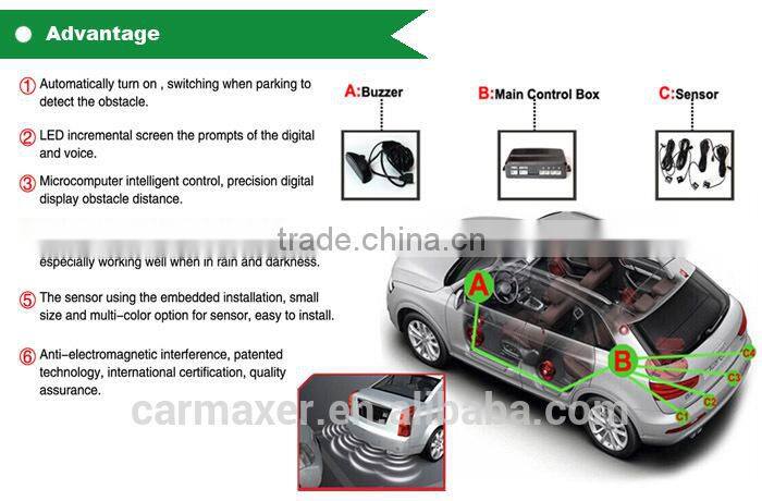 voice bibi alarm 12v car sensors parking car parking system