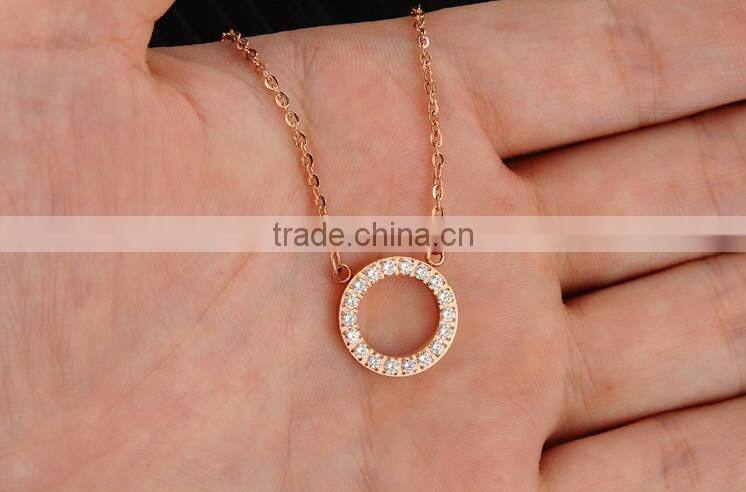 new products 2016 18K rose gold plating personalized custom pendants for lady