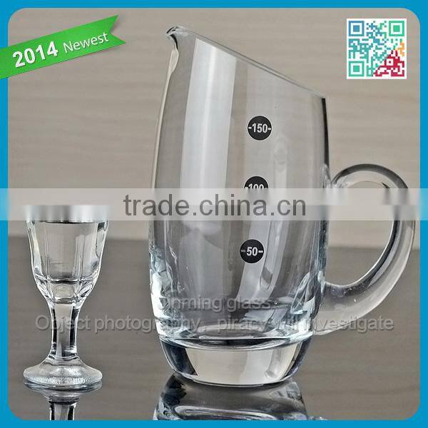 Lead Free Crystal Glass Material Handle Glass Cups Transparent Mini Wine Decanter Glasses Winehouse Tableware Handle Wine Glass