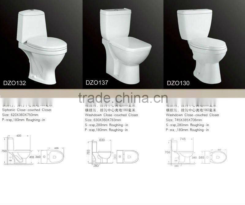 DLO054 Glazed surface new design toilet sinks