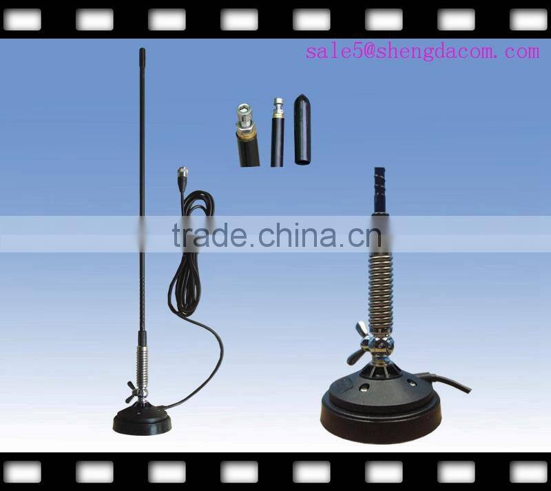 27mhz CB Antenna with spring barrel with magnetic base mount with folded whip