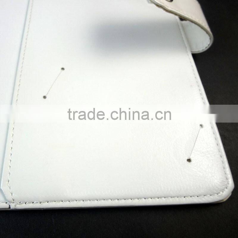 white pu custom logo printed a5 diary cover