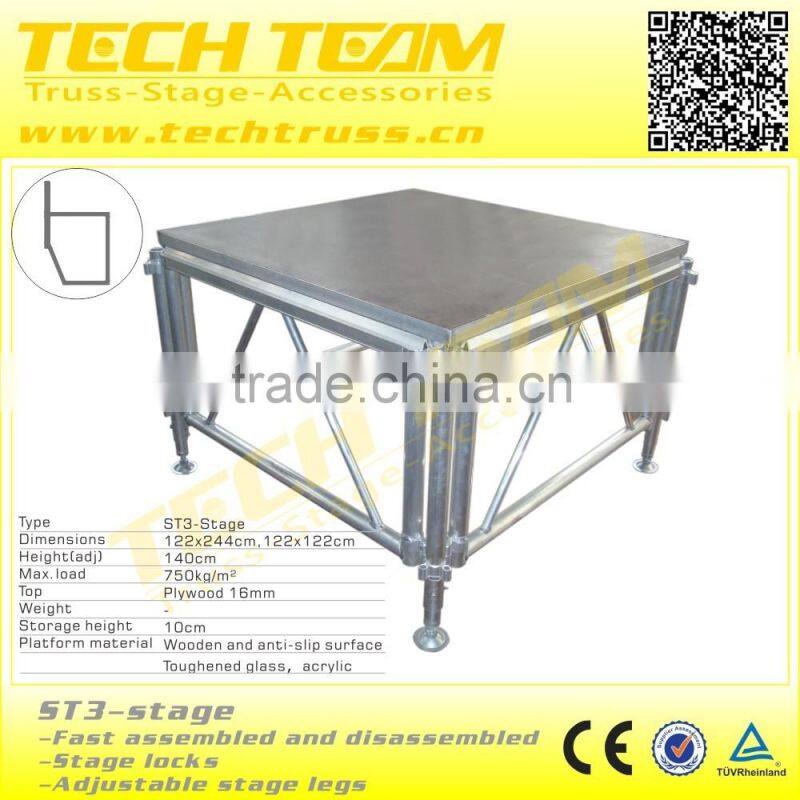 ST30-Stage Adjustable Acrylic Platform Stage