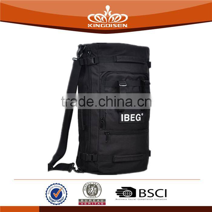 Hot Sale Fashion Men's Black Military Backpack