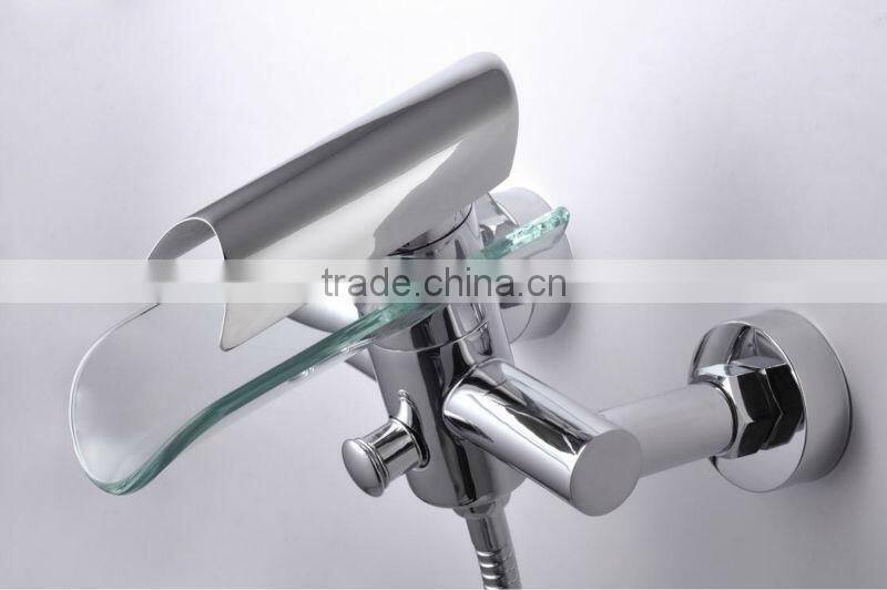 In-wall Glass Spout Bath Shower FaucetQH0814W