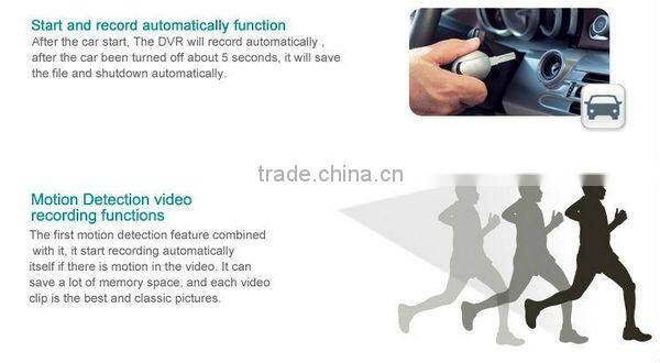 colorful life Hot sale 2.7 Inch dual camera connected car keys micro camera manual