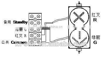 Wholesale kutuo 200mm 12v driveway and roadway indicator signal lights