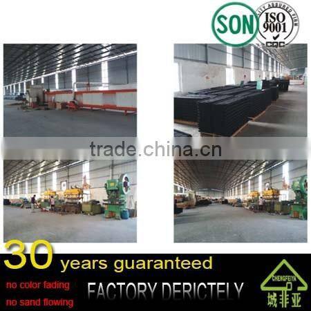 real factory hot selling new model shingle shape natural black sand coated metal roof tile