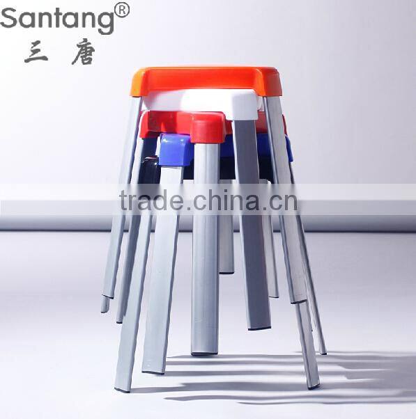 new wholesale cheap bright-colored STACKING metal stool used in promotion event 1534