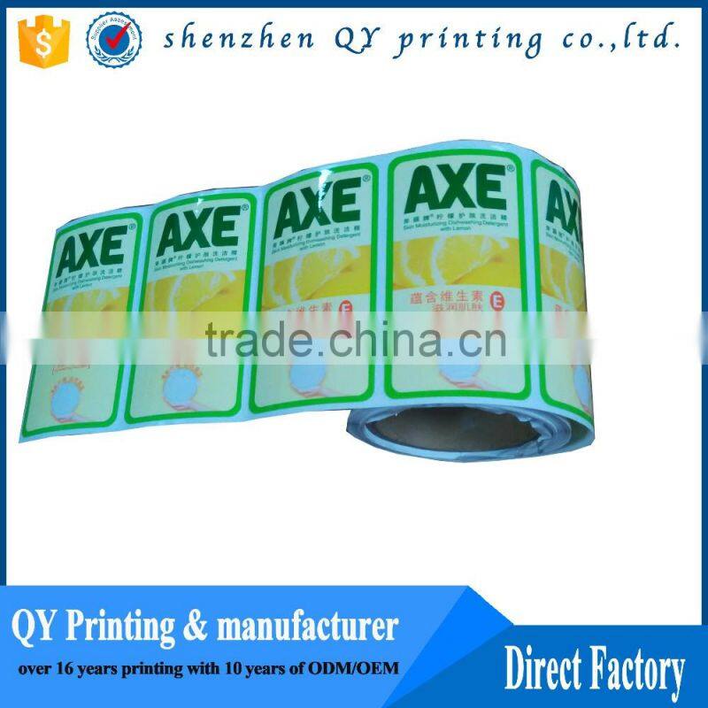 custom printed heat resistant roll sticker.adhesive vinyl labels