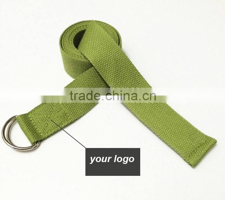 High Quality Adjustable Metal D-Ring Yoga Strap