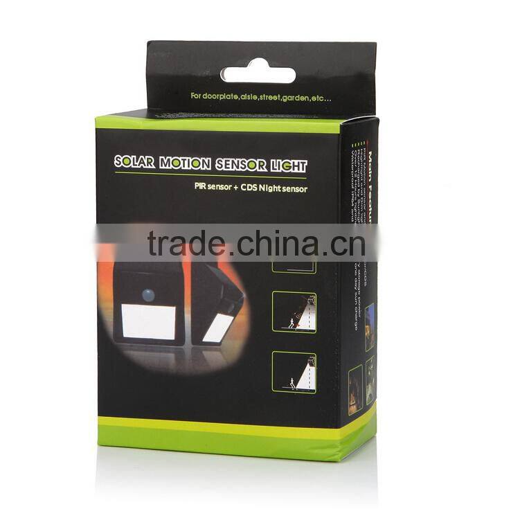 10 pcs security LED triangle wall light ,Solar motion sensor wall light with 10 LED, Solar wall lamp with SMD 2835 10PCS LED