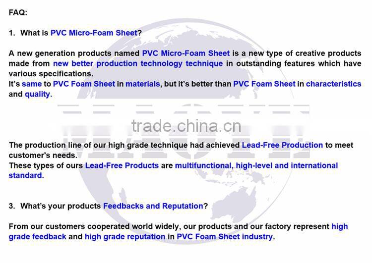 Foam Sheets PVC Company
