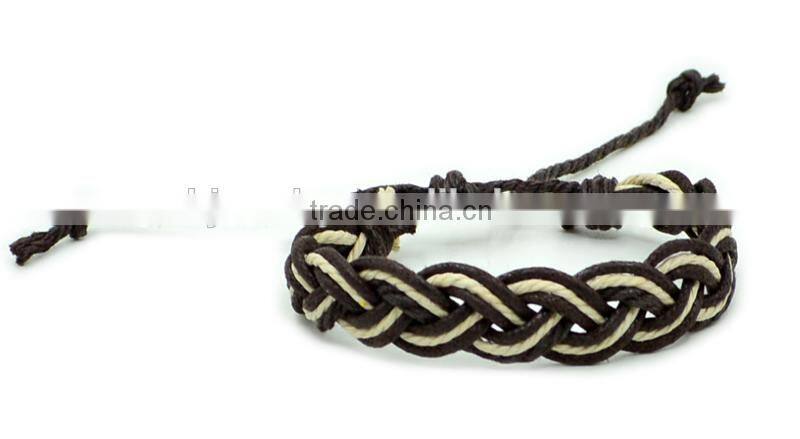 2016 New Arrival Wholesale handmade multi-colour cotton cord braided friendship bracelet