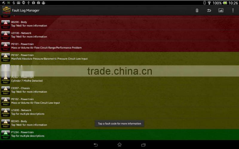 Black WiFi Elm 327 OBD2 V1.5 for Android Ios Auto Diagnostic Scanner