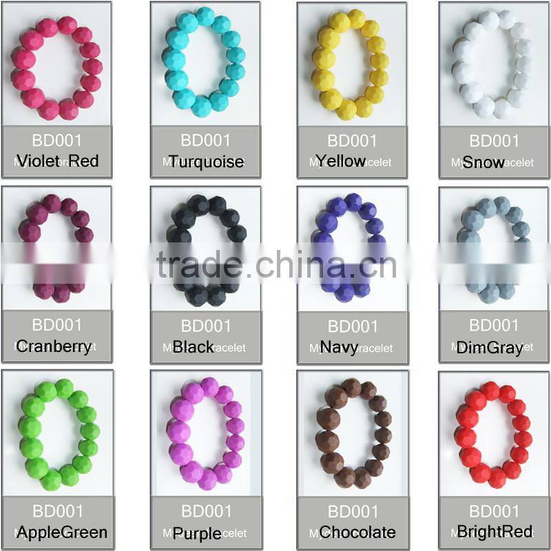 Wholesale price baby teether soft silicone to make chew fashionable jewelry