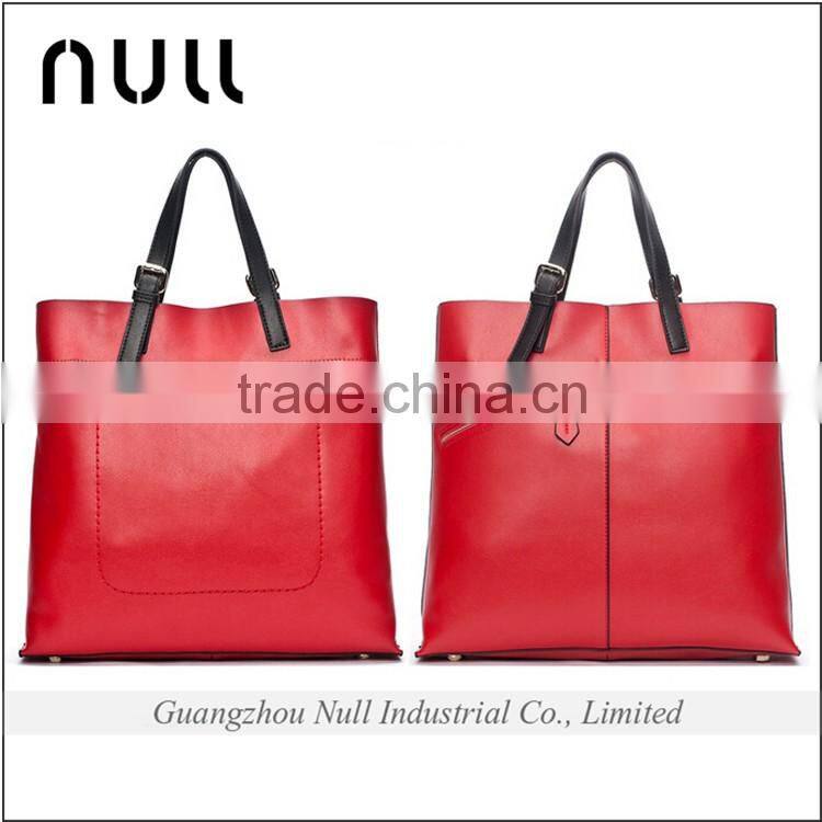 Women Classic Big Style Lady Shoulder Bag Handbag Genuine Leather