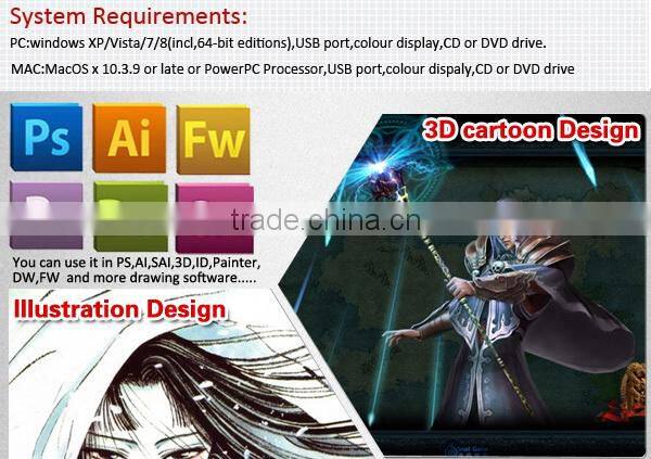 Ugee brand 6370 6 inch wireless digital drawing tablet