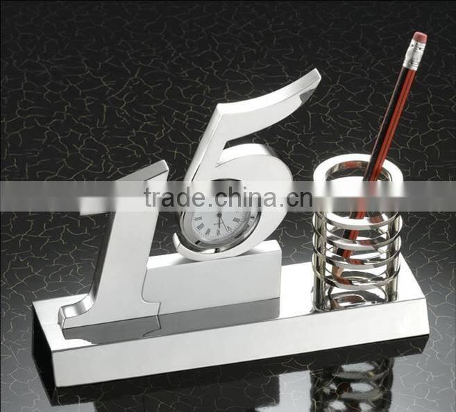 decorative metal pen holder