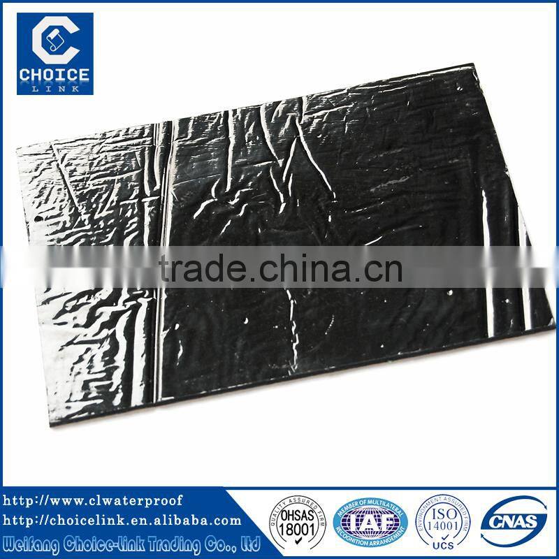 glass fiber mesh self adhesive bitumen waterproofing membrane