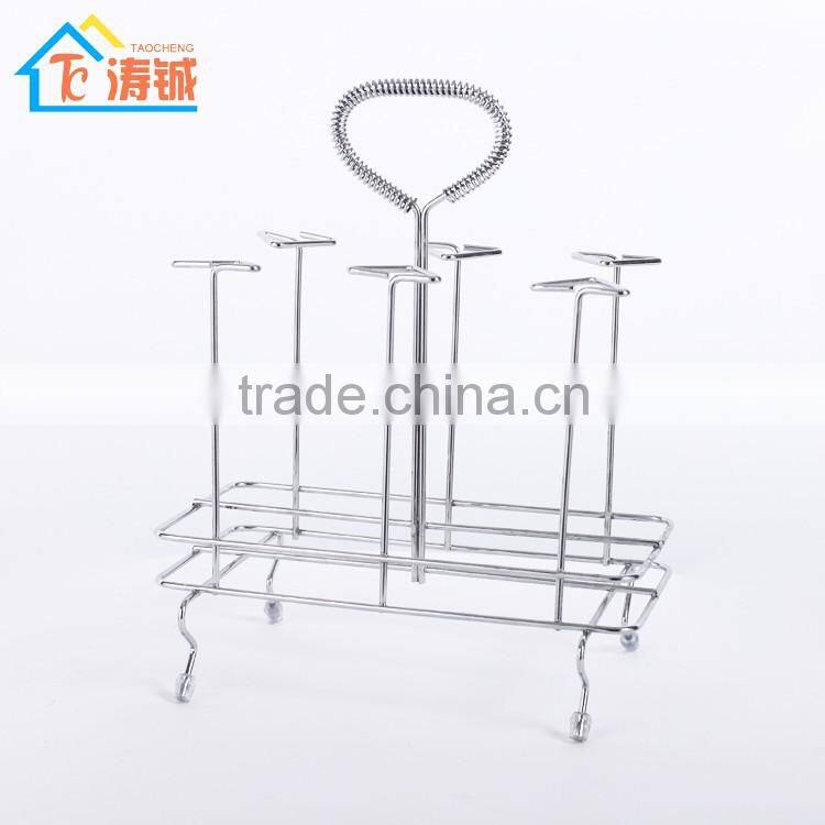 Household Latest Design Wire Heart-shaped Cup Holder/Glass Dish Holder