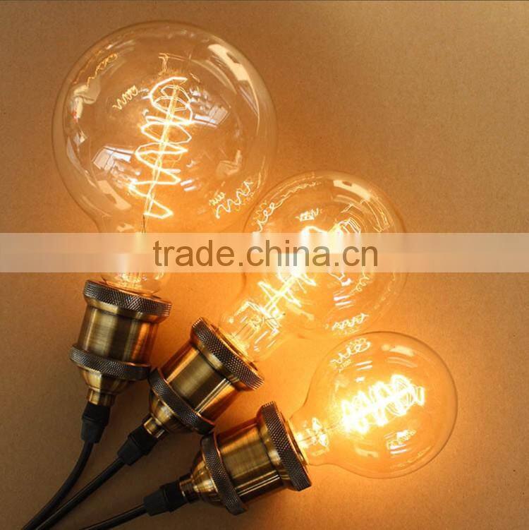 Hot Selling E27 Edison Light Bulb Wire Wrap Style 60W G80 Incandescent Edison Bulb
