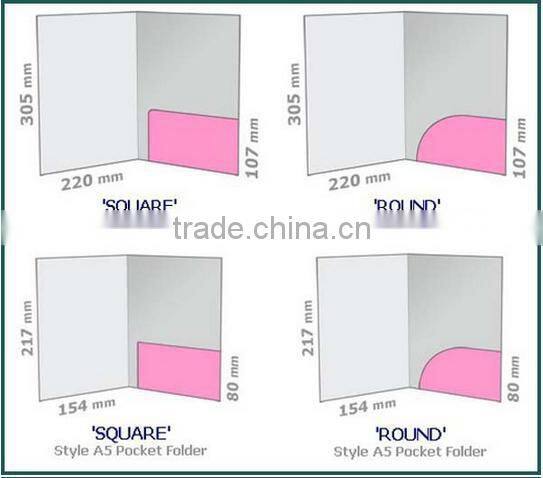 Unique design A4 size L folder