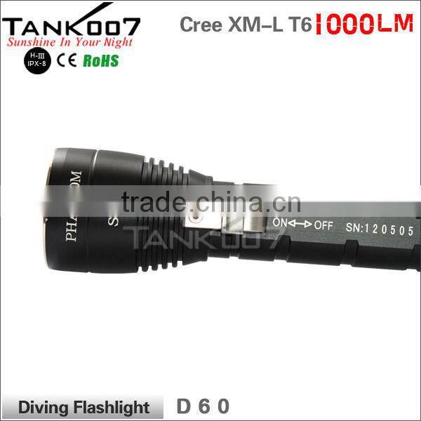 diving torch led CREE U2 under water 200m TANK007 D60