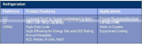 Copeland hermetic compressor CR47KQ-TFD for refrigerator