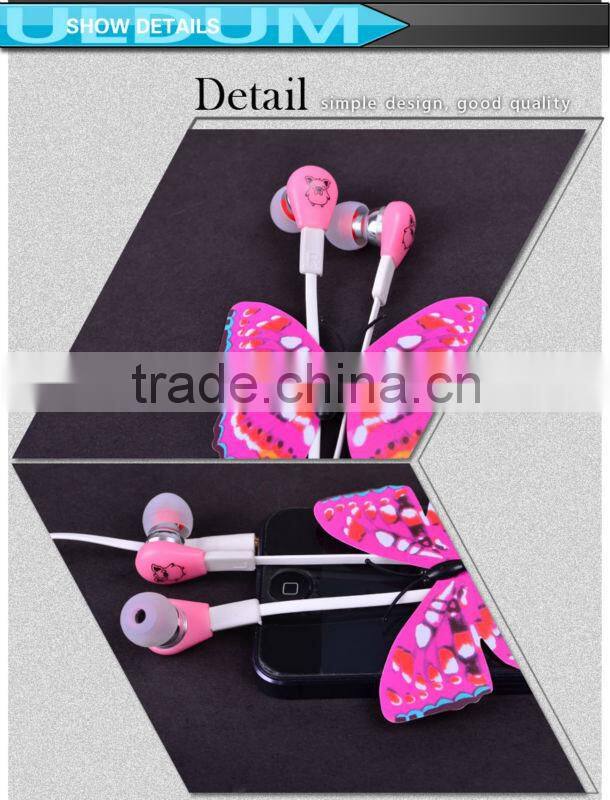 ULDUM fluorescent music earphone with mic made in China