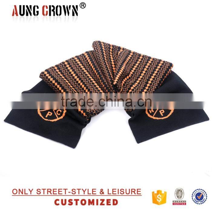 OEM Service custom printed fabric wholesale winter scarf