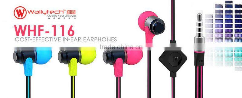 Flat cable Earphones