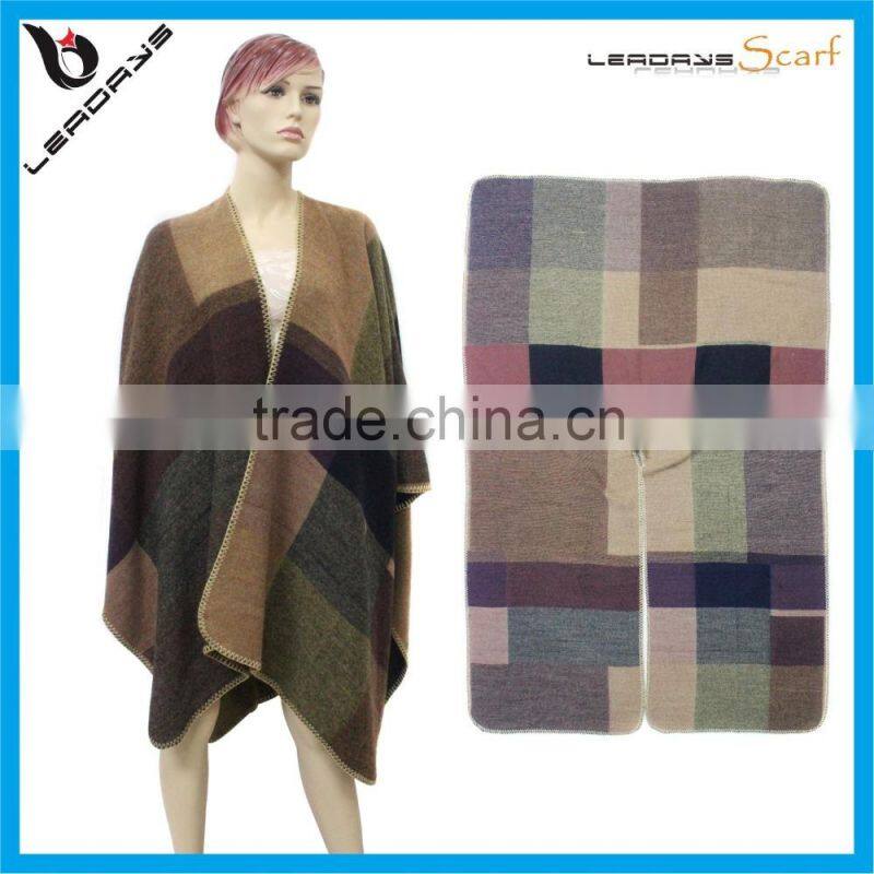 2016 hottest selling plaid blanket winter cashmere scarf ,scarf factory china