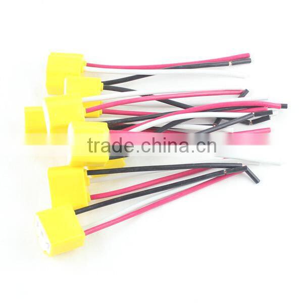 ceramic H4 led bulb holder BH-H4 Led headlight bulb Plug Adapter H4 Car Led Fog Light Bulb Socket harness cable