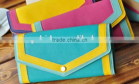 Wholesale girl's colorful wallets