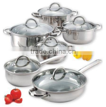 Cook N Home 12-Piece Stainless Steel Set