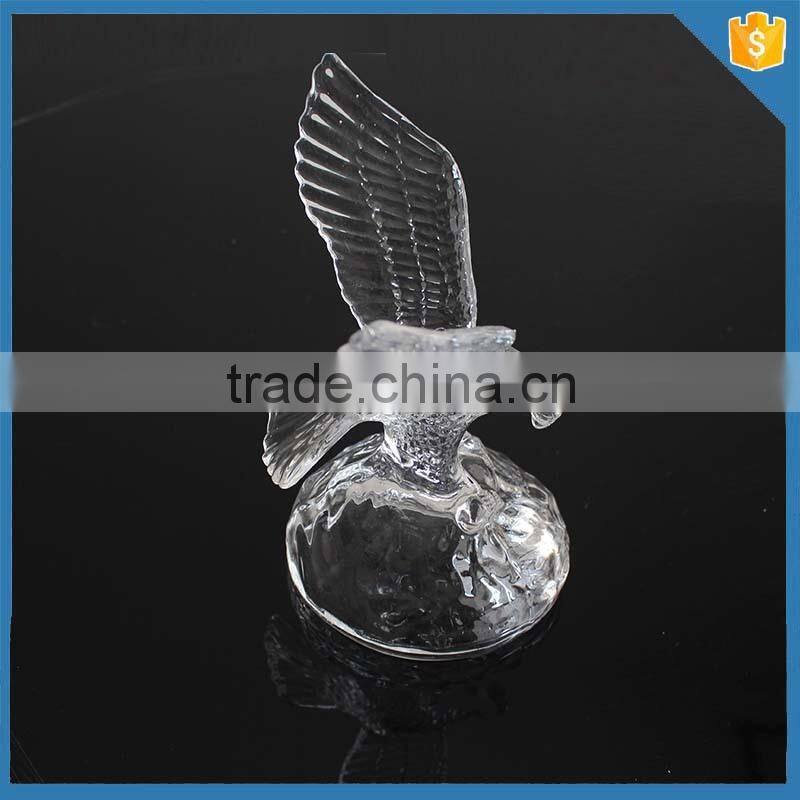 Eagle animal shape decorative crystal glass figurines wholesale