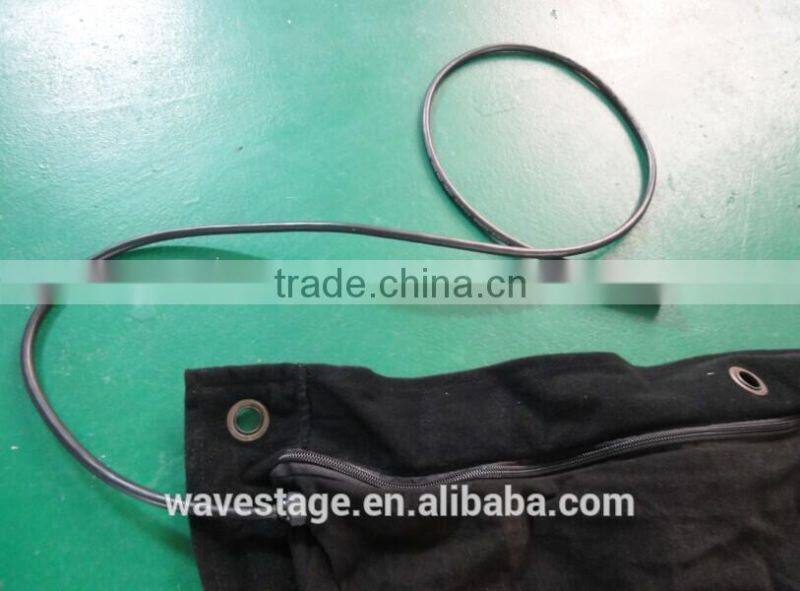 HOT WLK-1P9 Black fireproof Velvet cloth RGB 3 in 1 leds vision curtains star curtain led display led