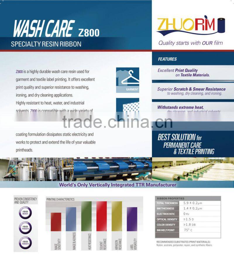 Textile thermal transfer ribbon