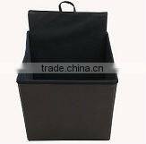 Stronger!! Grey PVC Leather folding storage ottoman