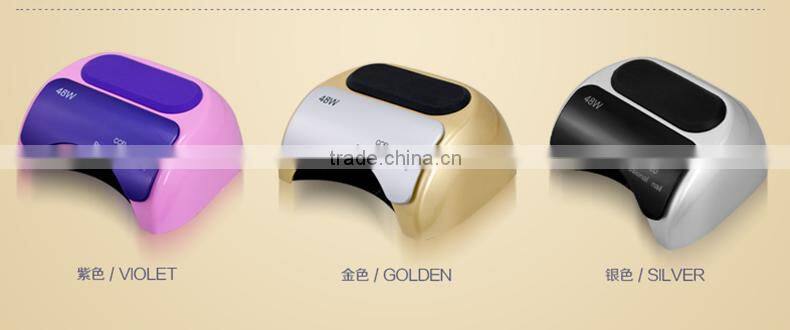 2016 Promotion Hotsaling Factory outlets 48 Watts LED Nail UV Lamp 48W LED UV Nail Gel Polish Curing Lamp Dryer