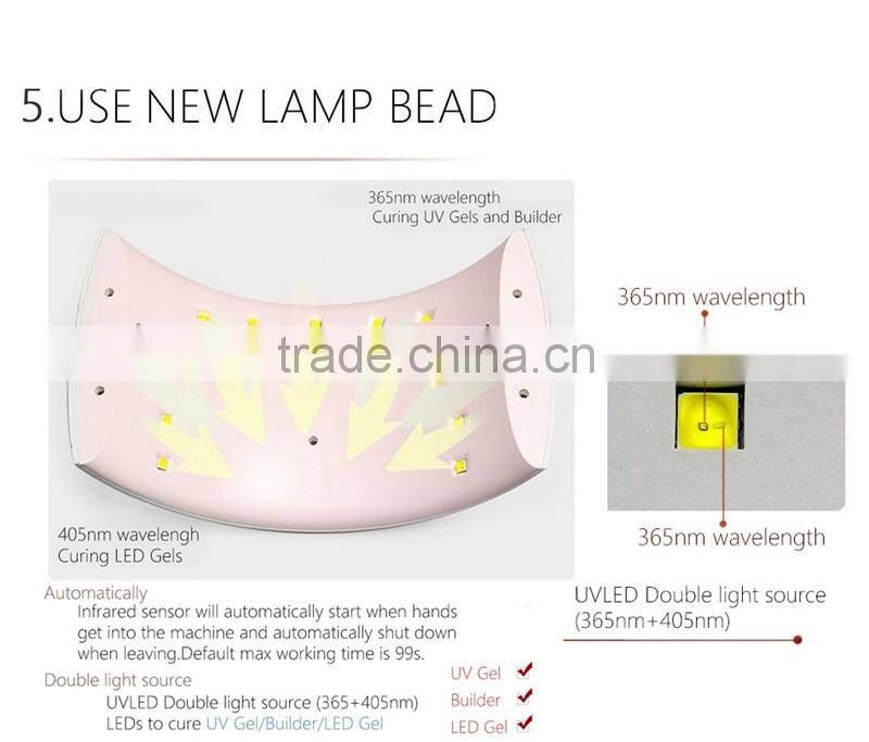 2016 Alibaba China Best Selling Nail Lamp 18K 18W 36W 48W Factory ccfl lamp led nail 24 uv lamp 24w gel curing ccfl lamp for oem