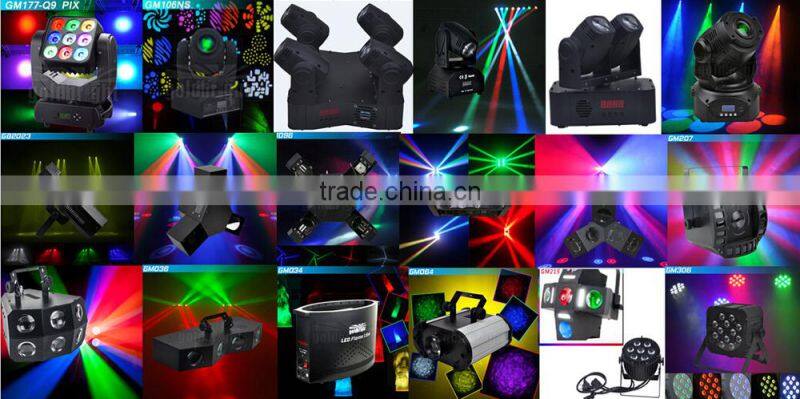 9pcs rgbw 4in1 led matrix effect light led small moving head matrix