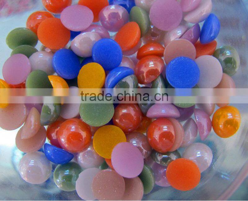 half pearl ceramic beads hot-fix for garment clothing shoes can resist high temperate