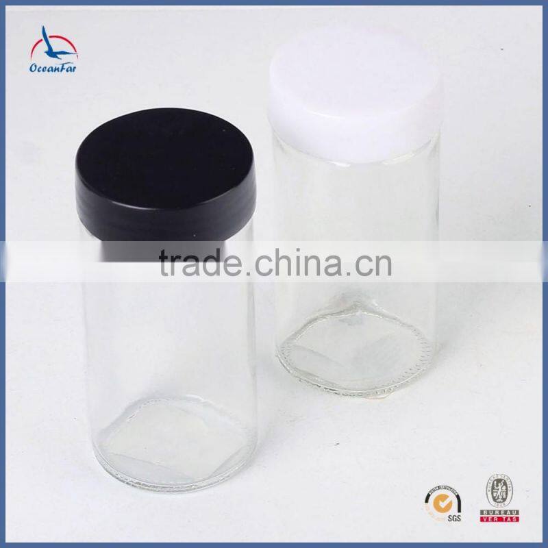 Hot Sale Bulk Decorative Spice Jars Plastic Lid Pepper Bottle