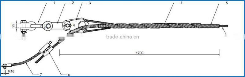 china manufacturing overhead power line fitting OPGW dead-end opgw earthwire tension fittings