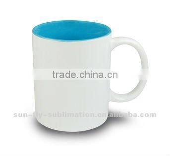 Sublimation Ceramic Inner Color Printed Mug Green (SFS-MG02)