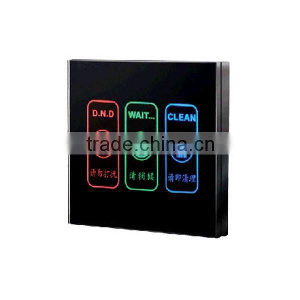 Hot selling acrylic digital led signage touch switch for hotel room