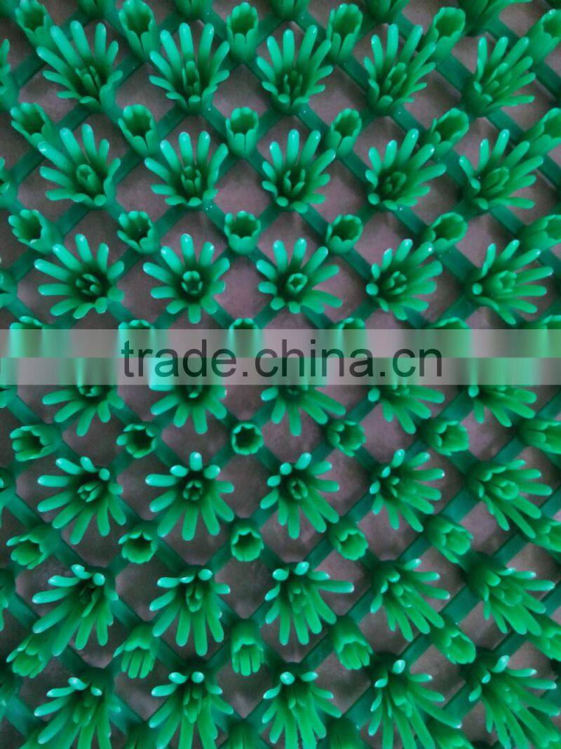 plastic grass mat with non woven
